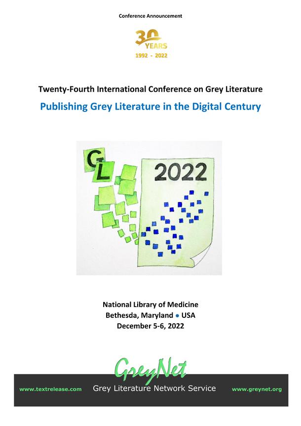Twenty-Forth International Conference on Grey Literature