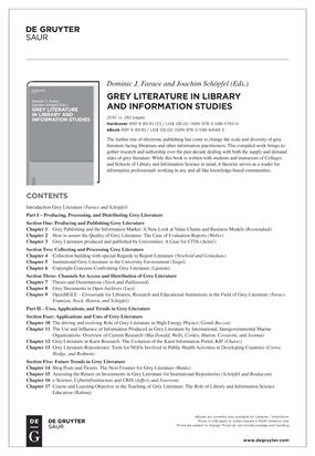 Textbook on Grey Literature