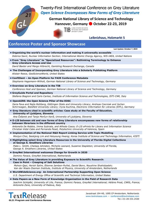GL21 Conference Posters